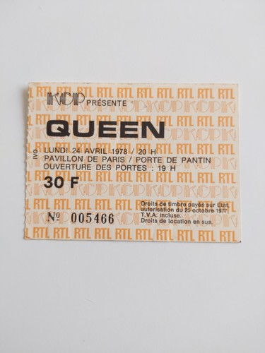 Billet concert groupe queen - du,