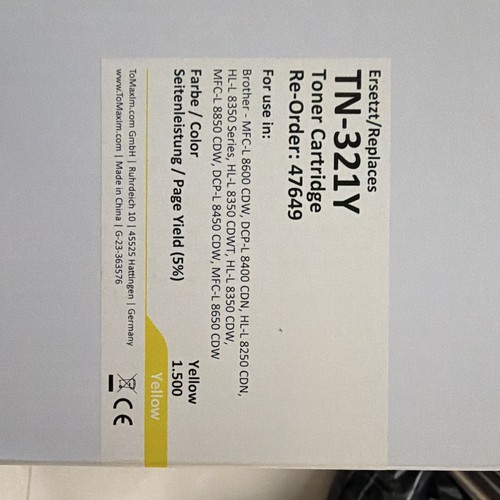 Tomaxtn 321y toner - tn-321y,