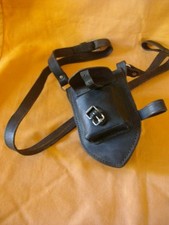 housse holster cuir ancien militaire