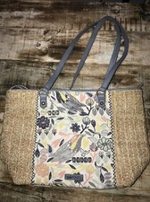 SAC ROOTS FLORAL/BIRD  PURSE 