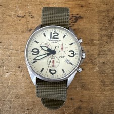 Torgoen Pilot Chronograph Watch T16 Sapphire Crystal 44mm Nylon Strap