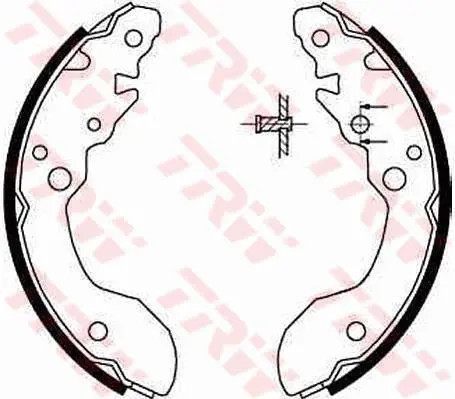 Mâchoires frein gs8671 trw - de,