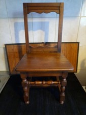 Petite chaise style rustique en bois massif