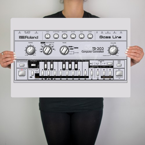 Tb303 tambour machine - tambour, rétro