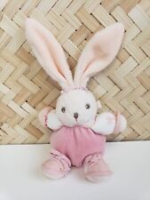 KALOO LILIROSE Small Plush Bunny Rabbit Pink Roses Tie on Toy Tether Attachment