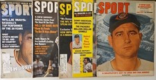 Vintage Sport Magazine 5 Issue Lot- 1965-1967 Frank Robinson, Willie Mays
