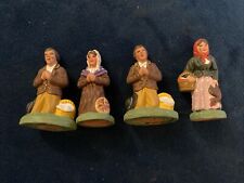 Vintage Santons Escoffier Figure Lot * Made in France Clay Figurine *