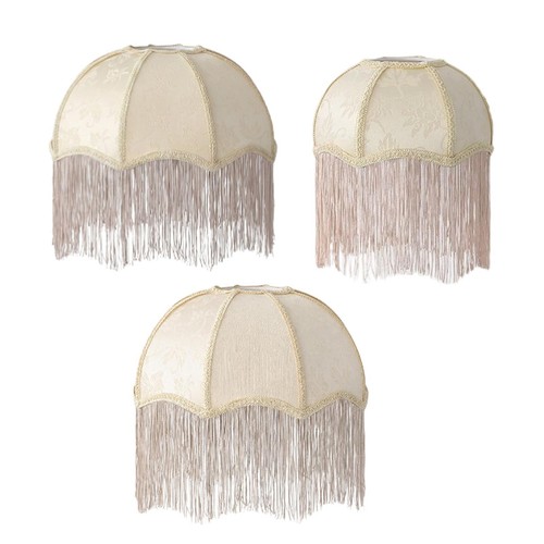 Abat jour tissu pompons - abat-jour,