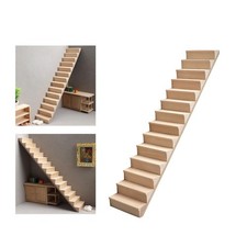 Modèle D'escalier Droit Pour Maison De Poupée 1:12, Bricolage Pour Scènes