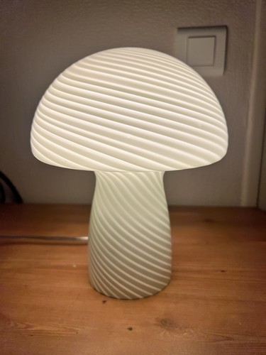 Lampe champignon verre - en, vert