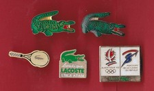 RARE LOT DE 5 PIN'S LACOSTE