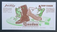 Buvard  JOCKEY RAN CHAUD BAUDOU bottes tennis  blotter 2