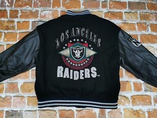 Campri La Los Angeles Raiders Veste Vintage Usa En Cuir Nfl N.W.A. Taille: XL