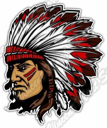 Indian chief head - head, apache