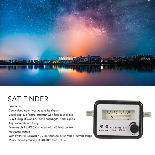 Digital satellite signal meter - digital,