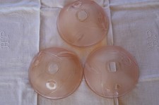 3 COUPELLES TULIPES DE LUSTRE