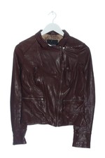 OAKWOOD Veste en cuir Dames Veste T EU 36 brun rouge style mode des rues