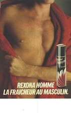 ADVERTISING 1982 REXONA Men's Deodorant "La fraicheur au masculin"