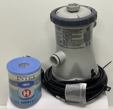 Intex Krystal Clear Model 601 Filter Cartridge Swimming Pool Pump w/New Filter