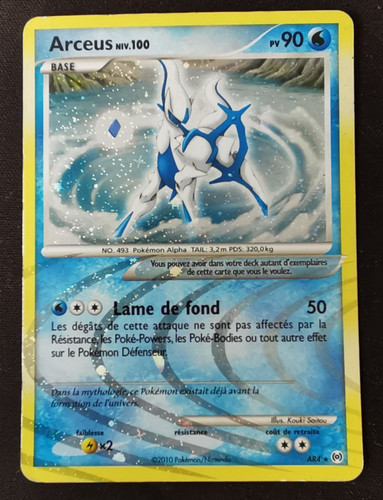 Carte pokémon arceus - pokémon, niv.100