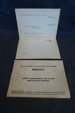 DUCATI MOTORCYCLE ADDITIONAL PRICE LIST AND SPARE PARTS