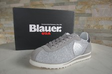 Blauer USA Eu 36 Chaussures à Lacets Baskets Bowling Argent Neuf Autrefois