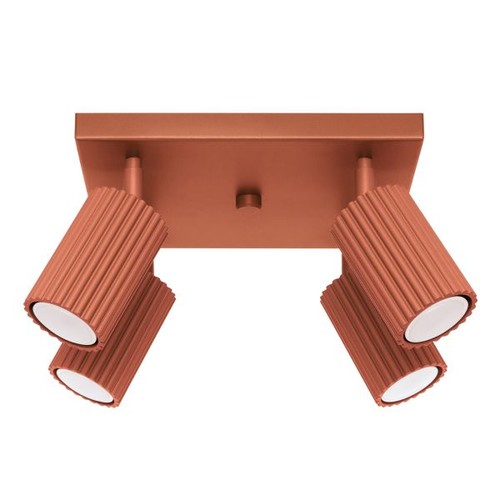 Plafonnier aluminium ocre - plafonnier,