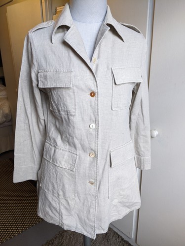 Veste lin ecru - ecru, style