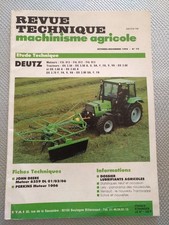 REVUE TECHNIQUE TRACTEUR DEUTZ DX 3.50 3.60 3.65 3.70 3.90 A S SA F FA V VA
