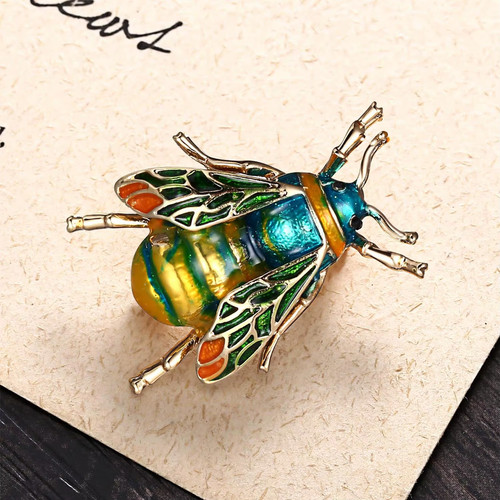Broche abeille peinte la - broche,