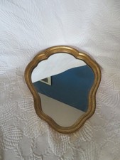 old gilded wooden frame mirror