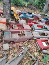 ANCIENNE VOITURES A PEDALES LOT DE 42 , cyclo, vélo ,autos, no émaillée