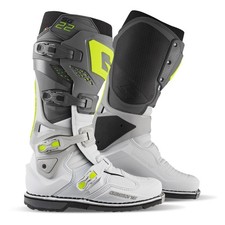 Bottes Gaerne SG 22 Snodo Moto Cross Enduro Anthracite Blanc/Gris/Jaune