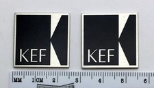 KEF Speaker Badge Custom Aluminum Pair 