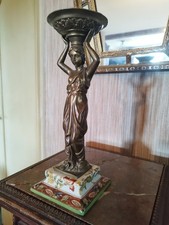 Bougeoir en Bronze Femme à