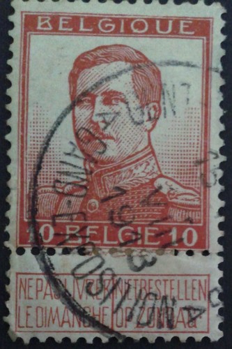 Timbre belgique roi - timbre, albert