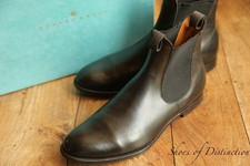 Edward Green Newmarket Black Leather Chelsea Boots Shoes Men UK 8.5 US 9 EU 42.5