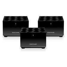 NETGEAR Nighthawk Tri-Band WiFi 6 Mesh System Mk83-100nar Black (Refurbished)