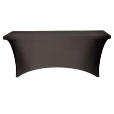 Noir 4ft &6ft Rectangle Spandex Nappes Avec Arc / Non Arc Événement Conférences