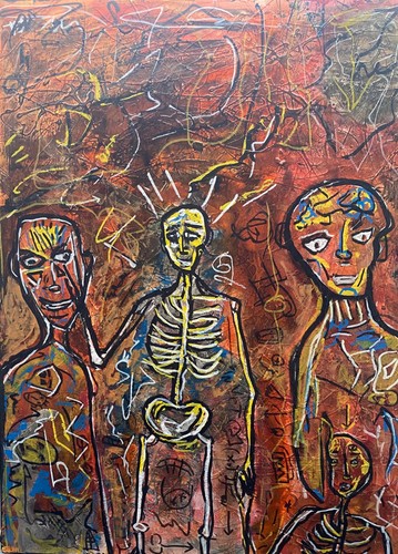 Peinture originale sur bois - peinture,