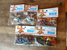 lot de 5 sachets de jouets BISCO jouet de bazar vintage indien cowboy