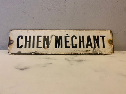Plaque émaillée ancienne - , "