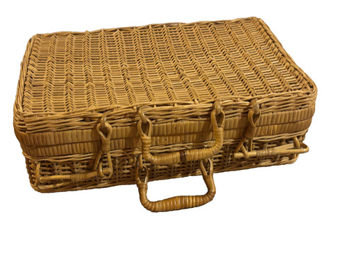 Petite valise vanity osier - vanity,