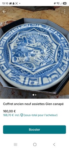 Coffret ancien neuf assiettes - neuf,