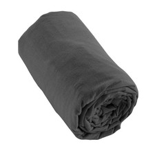 Drap housse 140x190 +30 cm Flanelle de Coton Candice Orage