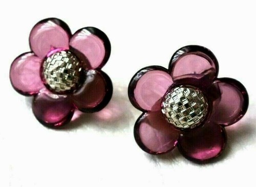 Boucle oreille clips fleur - clips,