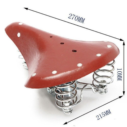 Selle vélo cuir pu - cuir, avec