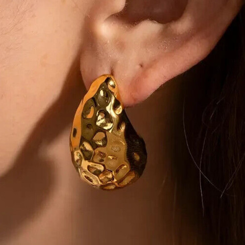 Boucle oreille goutte eau - boucle, d'oreille