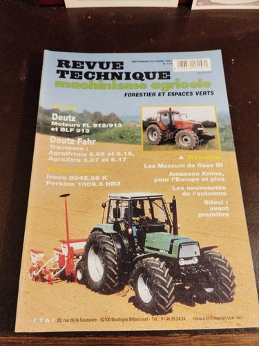 Revue technique machinisme - revue,