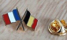 pin's  Drapeau FRANCE BELGIQUE P60